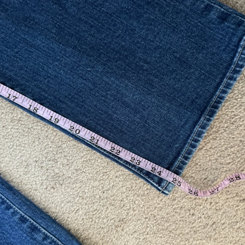 Madewell Slim Demi-Boot Jeans in Midwick Wash Size 31 Dark Blue Bootcut Jean - Picture 13 of 13